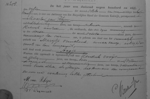 geb aagje 1905