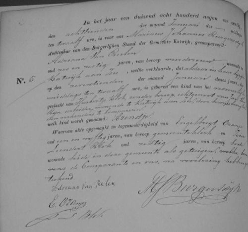 geb arendje 1869