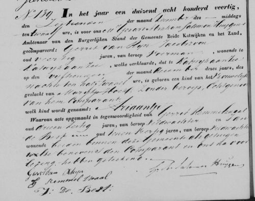 geb ariaantje 1840
