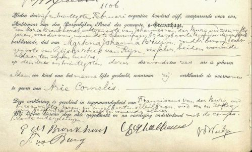 geb arie 1905