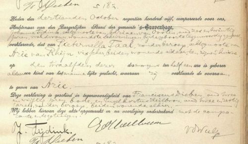 geb arie 1905