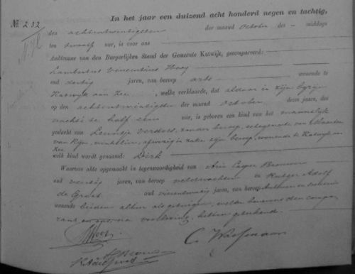 geb dirk 1889