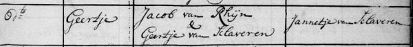 doop geertje 1780