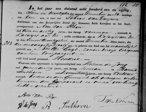 geb hendrik 1851