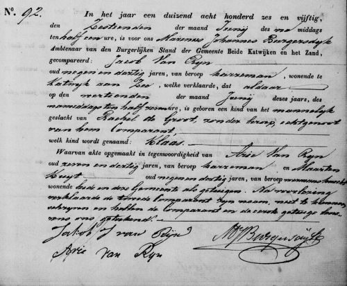 geb klaas 1856