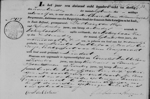 geb Leendert 1838