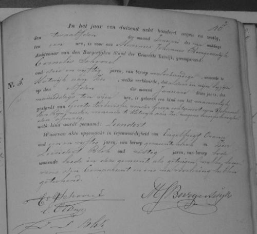 geb leendert 1869