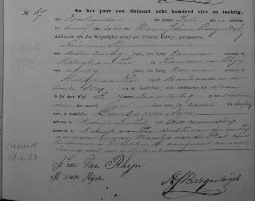 ov leuntje 1884