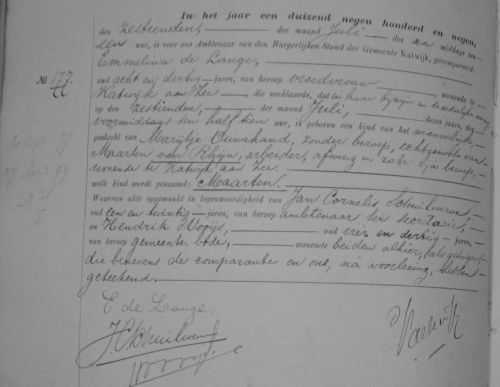 geb maarten 1909