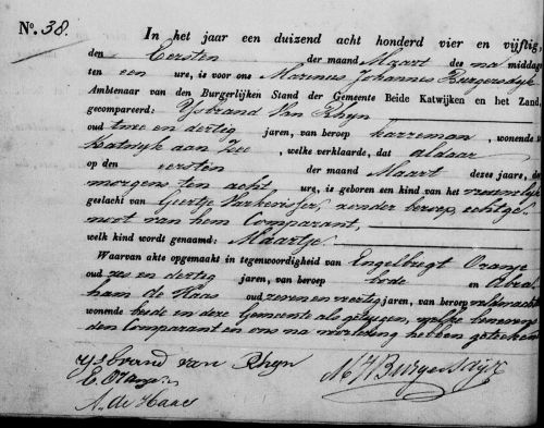 geb maartje 1854