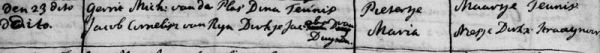 doop maria 1733