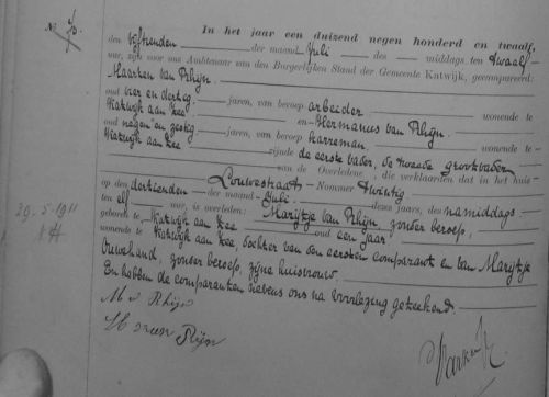 ov marijtje 1911
