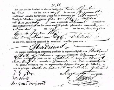 geb hendricus 1834